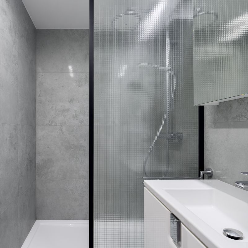 Textured Glass Shower Panel